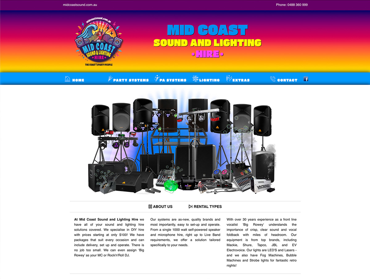 Mid Coast Sound & Lighting — midcoast sound and lighting hire website